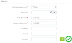 Saisie automatique de l’émetteur d’un paiement